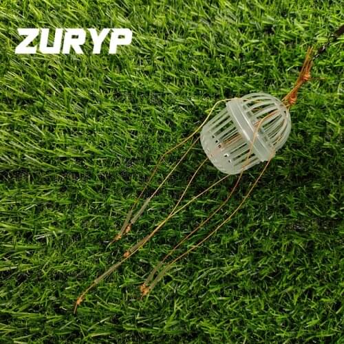 Fishing Hooks Explosion Baits Cage Sea Box Hook Water Monsters Carbon Steel Plastics Carp Spherical Explosion Hooks Tool