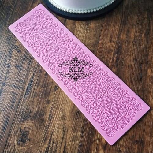 Sun Flower Silicone Lace Mould Chocolate cake tools Cake lace mould KLM-C008