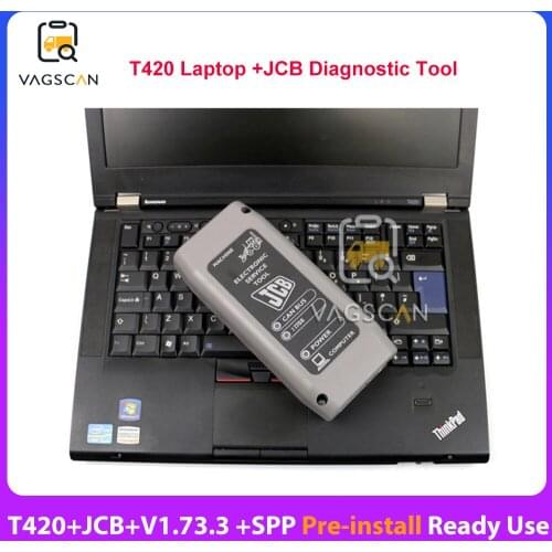 T420 Laptop DIAGNOSTIC KIT DLA for JCB Electronic Service Tool ServiceMaster V1.73.3 Construction Machine Diagnostic tool