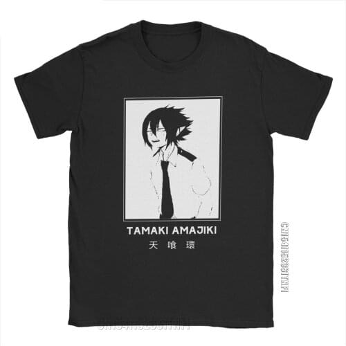 Tamaki Amajiki My Hero Academia T-Shirt Men Novelty Cotton Tee Shirt Crew Neck Classic Short Sleeve T Shirts Plus Size Tops