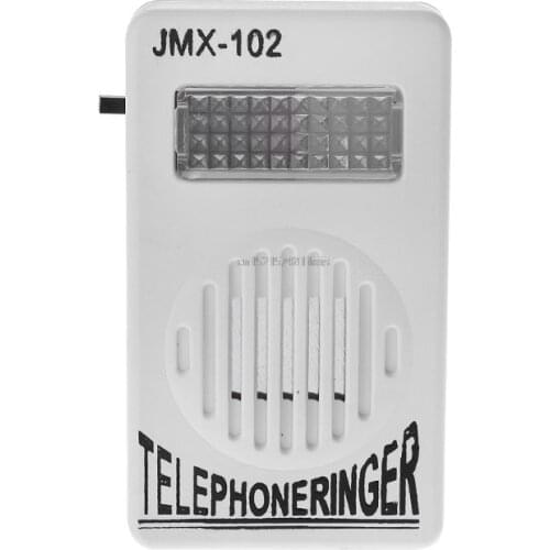 Telephone Ringer Phone Amplifier Ring Speaker Strobe Light Flasher Bell Extra-Loud Sound Wall Hanging
