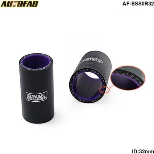 Universal Straight Silicone Hose, 32mm/1.25'' Black For Honda Accord 98-02 AF-ESS0R32