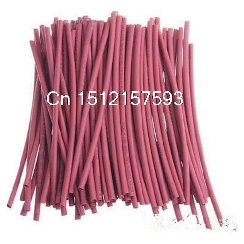 High Quality 500x 2.0mm Diameter Red Heat Shrinkable Tube 100mm length 2:1 Shrink Tubing