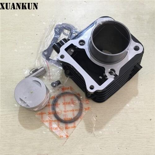 XUANKUN HJ125K / -2 EN125-2-2A Cylinder Bblock Piston Ring Cylinder Liner Black Cylinder
