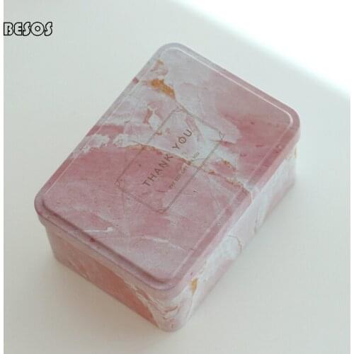 Simple Creative Small Rectangular Lipstick Packaging Tin Box Candy Box Gift Packaging Tinplate Box 16pcs/lot B0049M