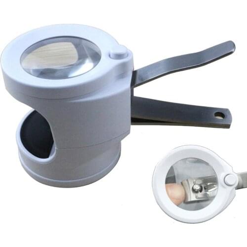 1 PCS Nail Clipper With Magnifying Glass Pocket Finger Toe Nail Clipper Cutter Trimmer Pedicure Care Scissors Baby Care Tool