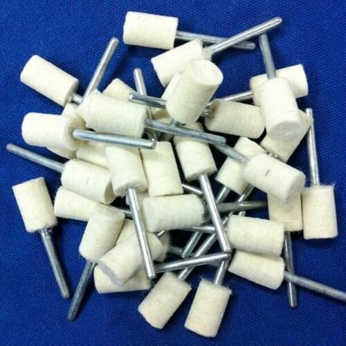 Free shpping of 10pcs 14/16/18/20mm*6mm wool made cylindrical polishing wheel polishing head electric grinding head flat 4mm