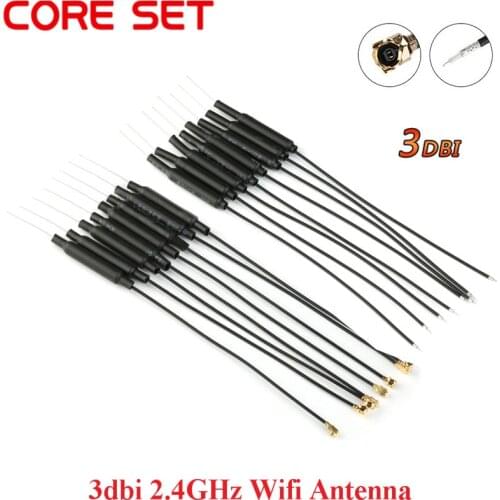 10Pcs/lot 2.4GHz WIFI Antenna 3dbi Ufl IPX Connector Brass Inner Aerial 15cm Length 1.13 Cable HLK-RM04 ESP-07
