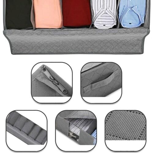 5 Grids Felt Container Organizers For Women Men Socks Bra Underwear Storage Box Wardrobe Storage Box Basket Organizer