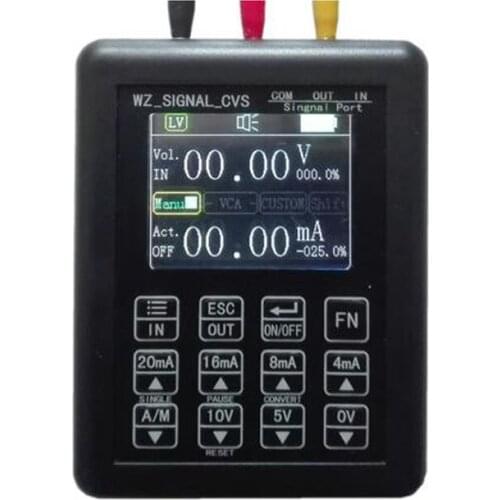 English version Adjustable Current Voltage Analog Simulator 0-10V 4-20mA Signal Generator Sources transmitter calibrator