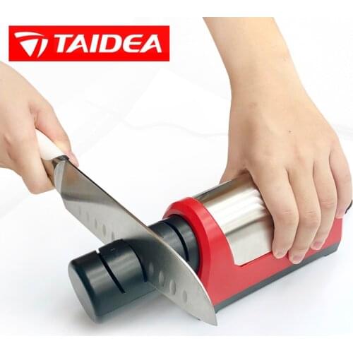 TAIDEA 3Pcs/Set Electric knife Sharpener 600/1000Grit kitchen knife 2 Slot 18watt electric knife sharpening stone Detachable