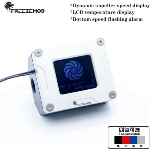 FREEZEMOD water cooler 2020 electronic flow meter impeller speed and temperature display alarm. LSJ-POZN