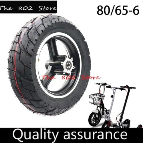 80/65-6 10x3.0 10 Inch inner outer tire wheel with hub and Alloy Disc Brake Rim for Folding Electric Scooter KUGOO M4 PRO