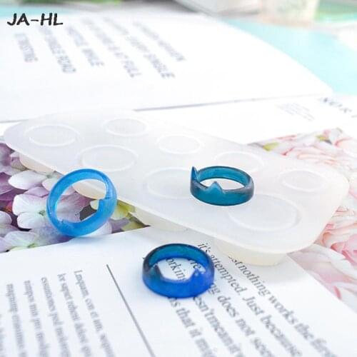 Collection Handmade DIY Assorted Sizes Flat Rings Mold Making Ring Jewelry Silicone Mold Crystal Epoxy Mould Epoxy Resin