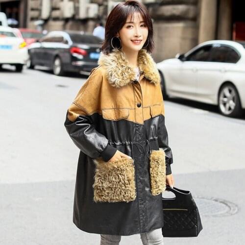 Leather 100% Duck Genuine Down Jacket Women Winter Natural Wool Collar Clothes 2020 Korean Warm Sheepskin Coat Down Parkas 19958