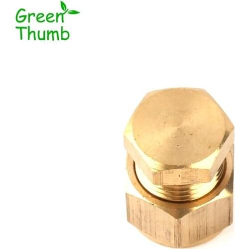 2pcs Inner Diameter 9.5mm Brass Quick Connector Thread Spray Fittings Green Thumb High Pressure Brass No spray Accessories