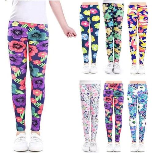 Kids Leggings for Girls Spring Summer Girl Floral Pencil Pants Children Trousers Casual Print Leggings for Baby Girl Leggings