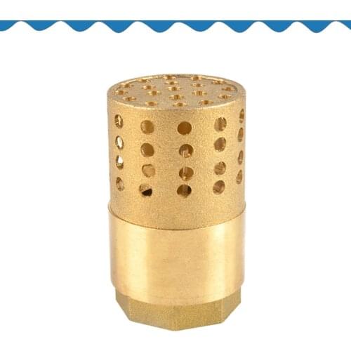 Copper bottom valve water pump check valve inner wire 1 inch DN25 one-way valve pumping self-priming pump household brass check