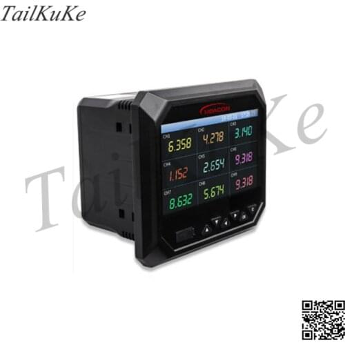 Multi-channel paperless recorder inspection instrument 16-channel temperature and humidity current and voltage monitoring data
