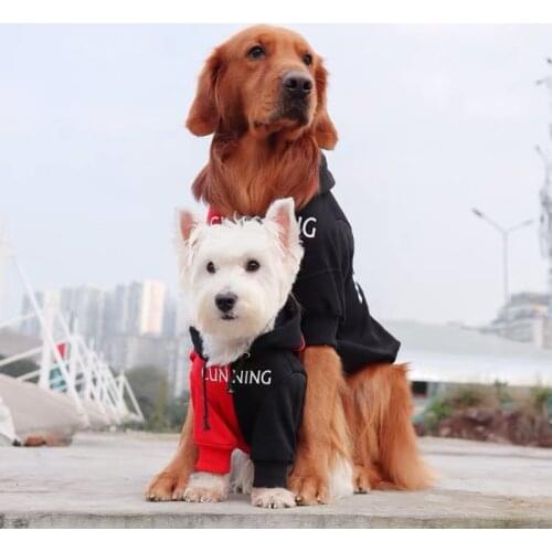 Fashion Dog Hoodie Clothes Pet Puppy Parent-Child Outfit Small Medium Large Dogs Pug Teddy Husky Doberman Jacket Coat TLC17
