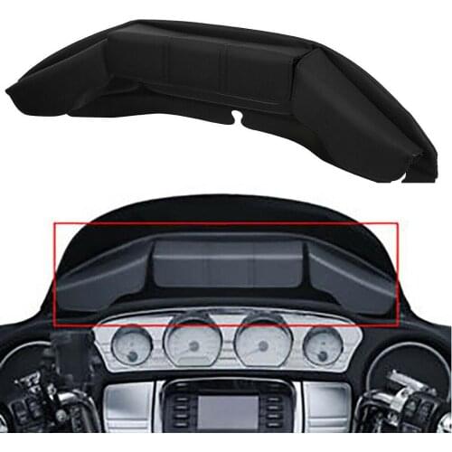 Motorcycle 3 Pocket Windshield Bag Pouch For Harley Touring Electra Street Glide 14-19