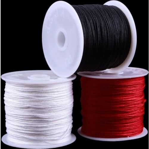 15 Colors 45m Nylon Cord DIY Handcraft Thread Macrame Chinese Knot Cord Braided String String Thread Bracelet Weave Rope