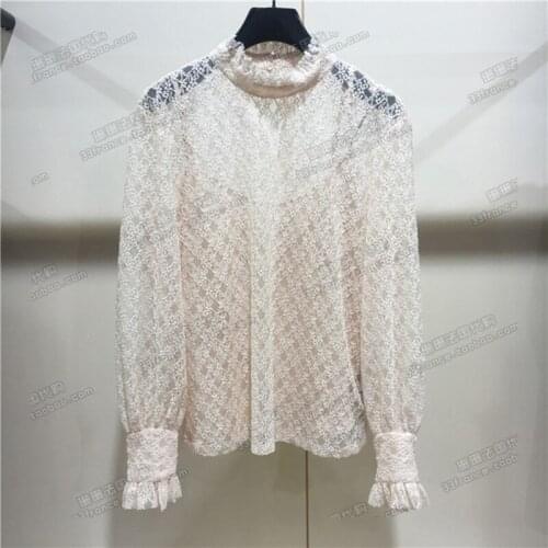 Patads French womens home Autumn winter Princess lace top Cacahuete e11480h 2 colors