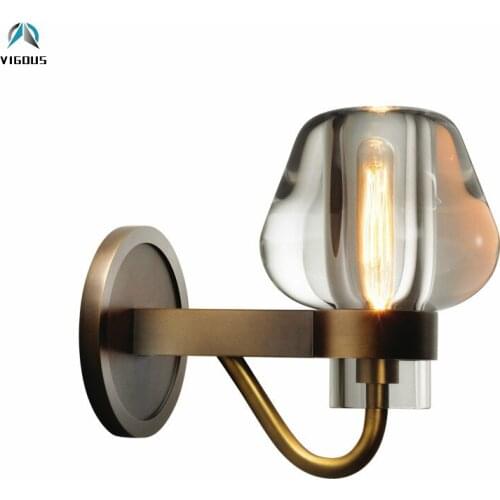Industrial Loft RH Retro Wall Lamp Glass Shades Led Wall Lamp Living Room Sconces Lustre Wall Lamp Indoor Lighting Luminarias