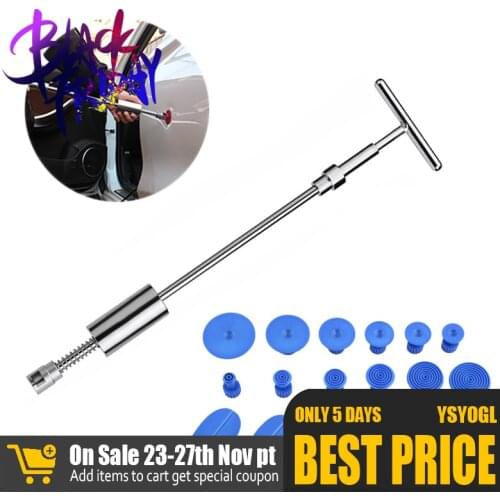 Hail Removal T Bar Slide Hammer Reverse Hammer Glue Tab Suction Cups Auto Repair Tool Car Dent Repair Dent Puller Car Accesiores