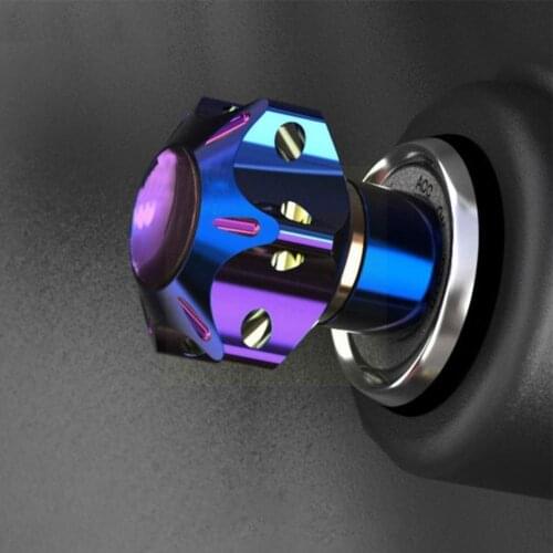 Universal Motorcycle Keychain Modified Key Cover Aluminum Alloy Key Plum Pentagonal Key Accessory Car Bit Decorative Key Ri