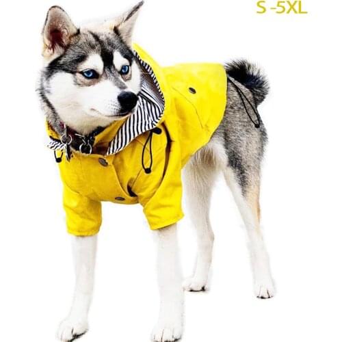 Waterproof Pet Dog Clothes for Small Medium Large Dogs Windproof Jacket Dog Raincoat Dog Sport Hoodies Jackets Popa Perro S-5XL