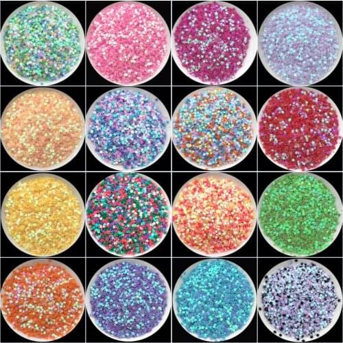 Star Glitter Sequins 3mm PVC Loose Sequin Paillettes Nail Art Manual DIY Craft Wedding Decoration Manicure Lentejuelas10g
