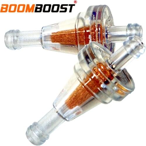 1/4" Inline Clear Gas Filte Replacement 6mm 2x/2pcs Small plastic Universal Motorcycle Gas Petrol Fuel Oil Filter Mini