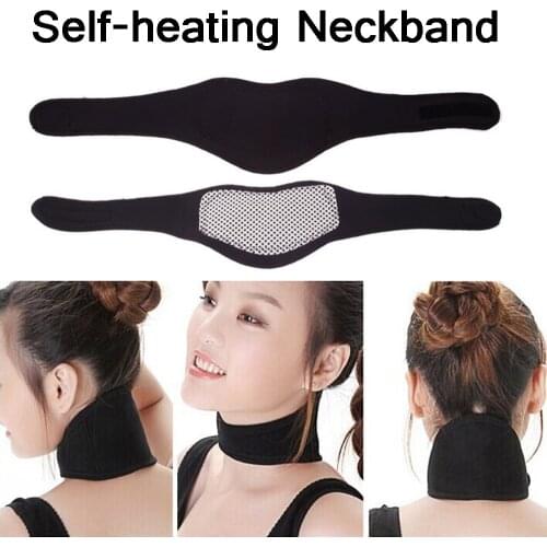 1PC Adjustable Self-heating Pads Magnet Cervical Neck Care Collar Far Infrared Neck Relaxation Magnetic Neckband