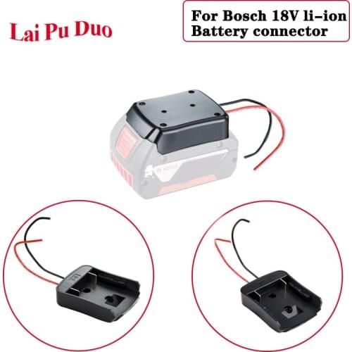 Battery 18V Li-ion For Bosch DIY connector with cable battery Adapter pack
