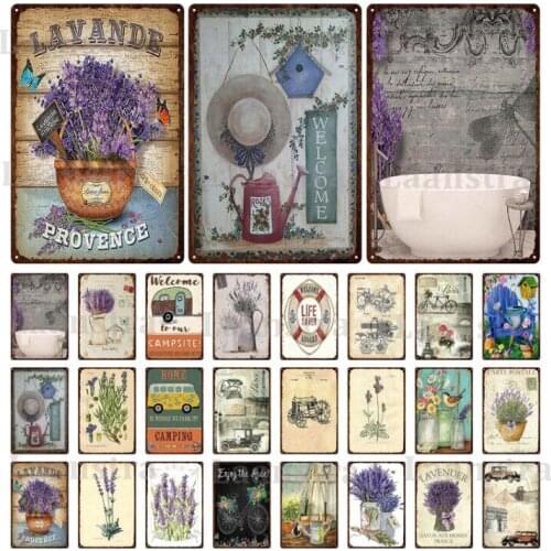 Decorative Mental Plate Bouquets Flowers Signs Tin Decoration Rustic Style Metal Wall Decoration Retro Tin Painting Iron Signs