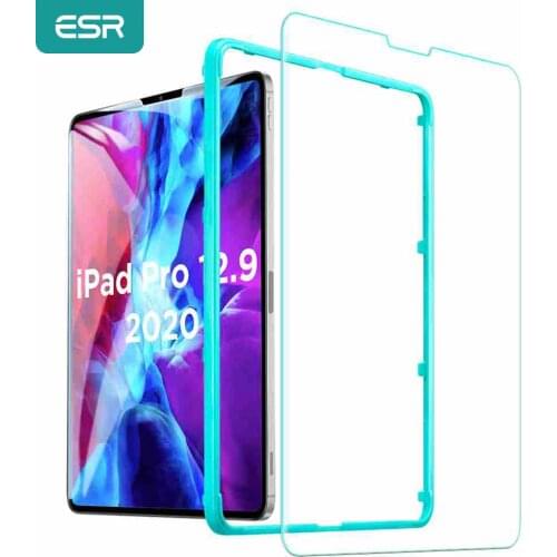 ESR 1pc Tempered Glass for iPad Pro 2020 11 12.9 inch Anti Blue-ray HD 2X Screen Protector for iPad Pro 12.9 2020 Glass 4th Gen