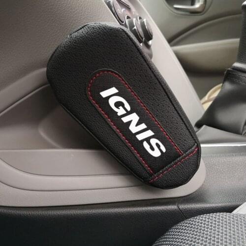 Leather Knee Pad handrail pad Interior Car Accessories For Suzuki Ignis