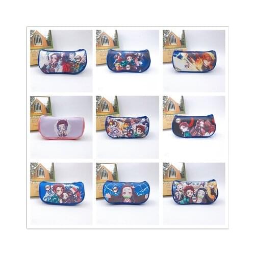 LISM Kimetsu no Yaiba 88412 Fashion Anime Makeup Bag Handbag School Pen Storage Bags Unisex Gifts