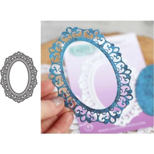Oval Lace Metal Cutting Dies for Scrapbooking Handmade Mold Cut Stencil New 2021 DIY Card Make Mould Model Craft Decoration