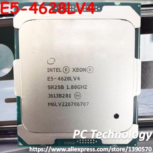 Original Intel Xeon E5-4628LV4 1.80GHZ 14-Cores E5 4628L V4 35MB E5-4628L V4 LGA2011-3 75W free shipping E5 4628LV4