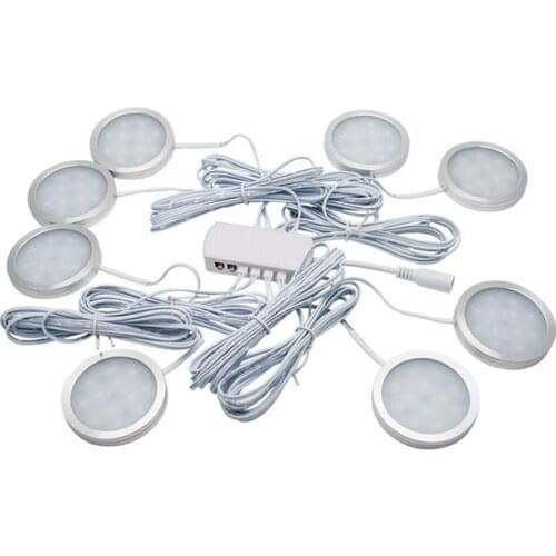 8Pcs 12V Interior Warm Led Spot Lights For Vw T4 T5 Camper Van Caravan Motorhome Warm Lights 3000K