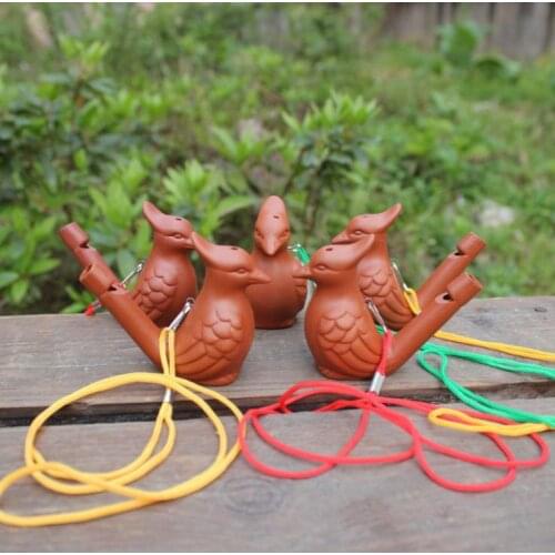 Bird Shape Whistle Ceramic Arts And Crafts Creative Kid Toys Gift Water Ocarina Hot Sale SN1444