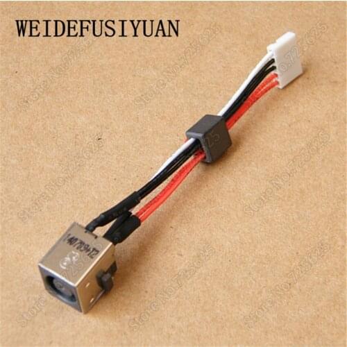 10PCS DC Power Jack with Wire Harness for Dell Inspiron 15R 5520 7520 3560 M521R 5525 Vostro 3560 P25F