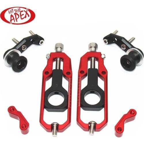 Motorcycle Chain Tensioner Adjuster with Swingarm Spools fit for HONDA CBR 600 RR CBR600RR 2005 2006 2007 2008 2009 2010 2011