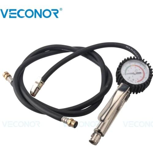Tire Inflator with Pressure Gauge 140 PSI for Truck/Car/Bike 10 BAR 3 Function Air Compressor Pump Dial Pressure Meter Gauge