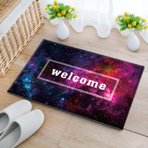 PAYSOTA Modern Cosmic Sky Welcome Carpet Bedroom Living Room Tide Floor Mat