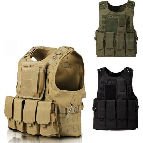 Tactical Vest Military Airsoft Assault Molle Vests Outdoor Clothing Camouflage Vest Combat Waistcoat Hunting Equipment