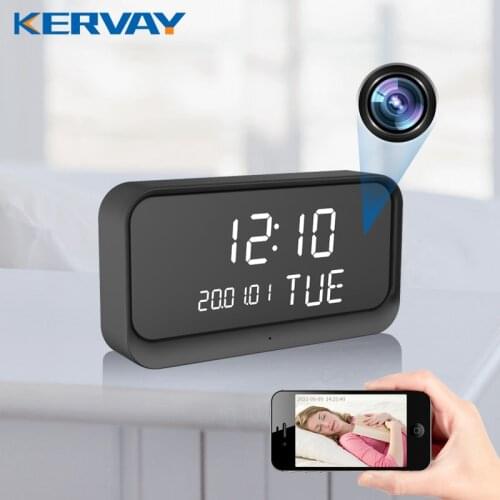 1080P Smart Clock Wifi Mini Battery IP Camera Home Video Surveillance 2MP Security Control Concealed Alarm Camcorder CCTV Camera