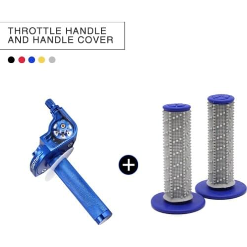 Alconstar 7/8 "Inch 22mm Universal CNC AluminumThrottle Grip Quick Twist Gas +Handle Grips For Motorcycle Moped Scooter Bike